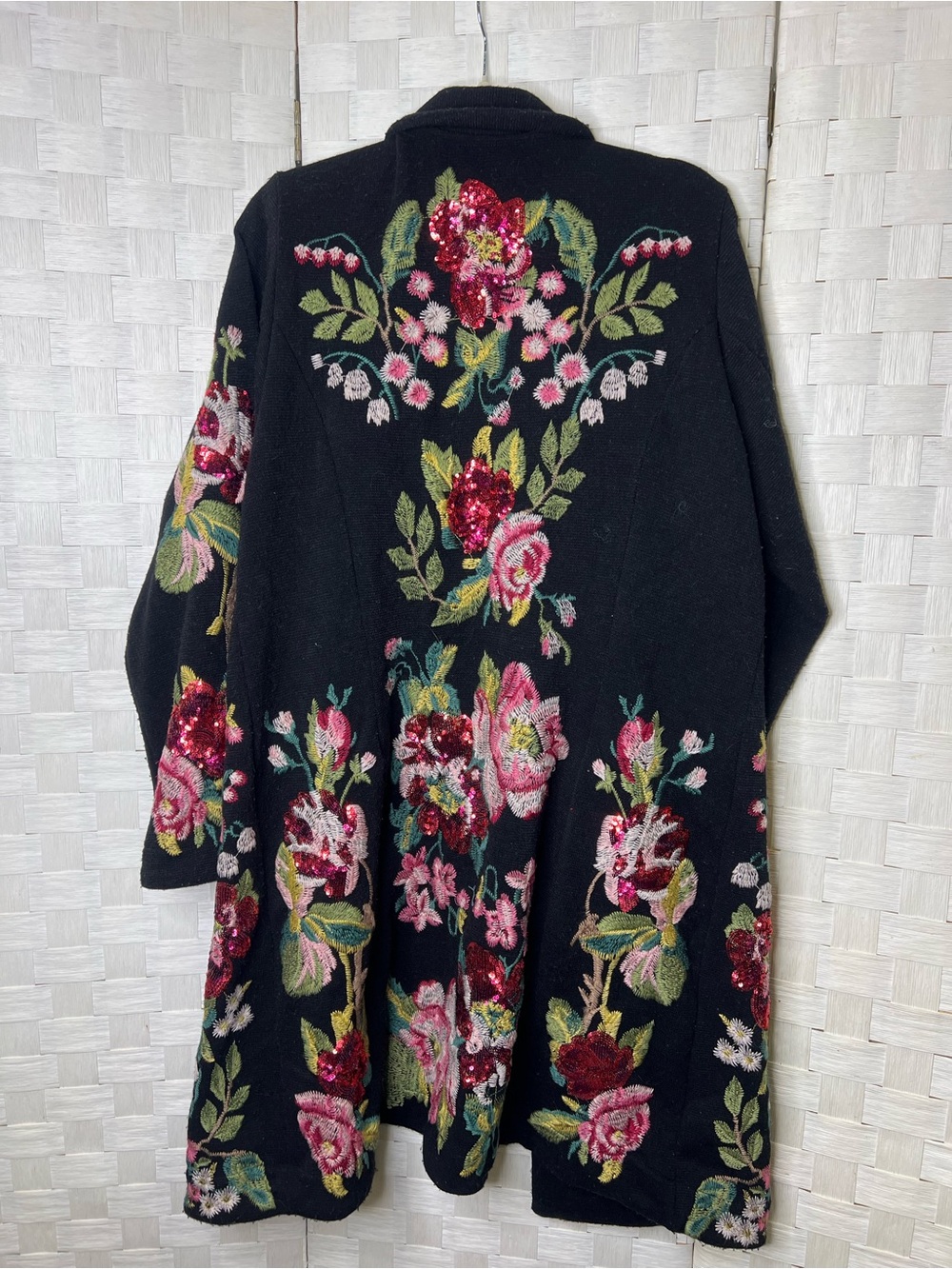 Johnny Was Biya Embroidered Floral Cardigan / Duster – Size Large - Picture 12 of 17